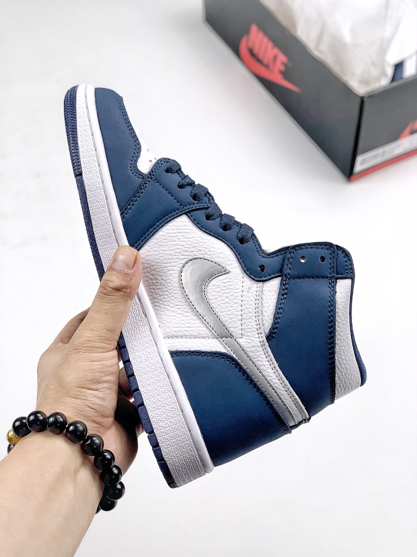 高清鉴赏✔<br>公司级 头层 Air Jordan 1 Retro Og“Japan”日本限定 海军蓝