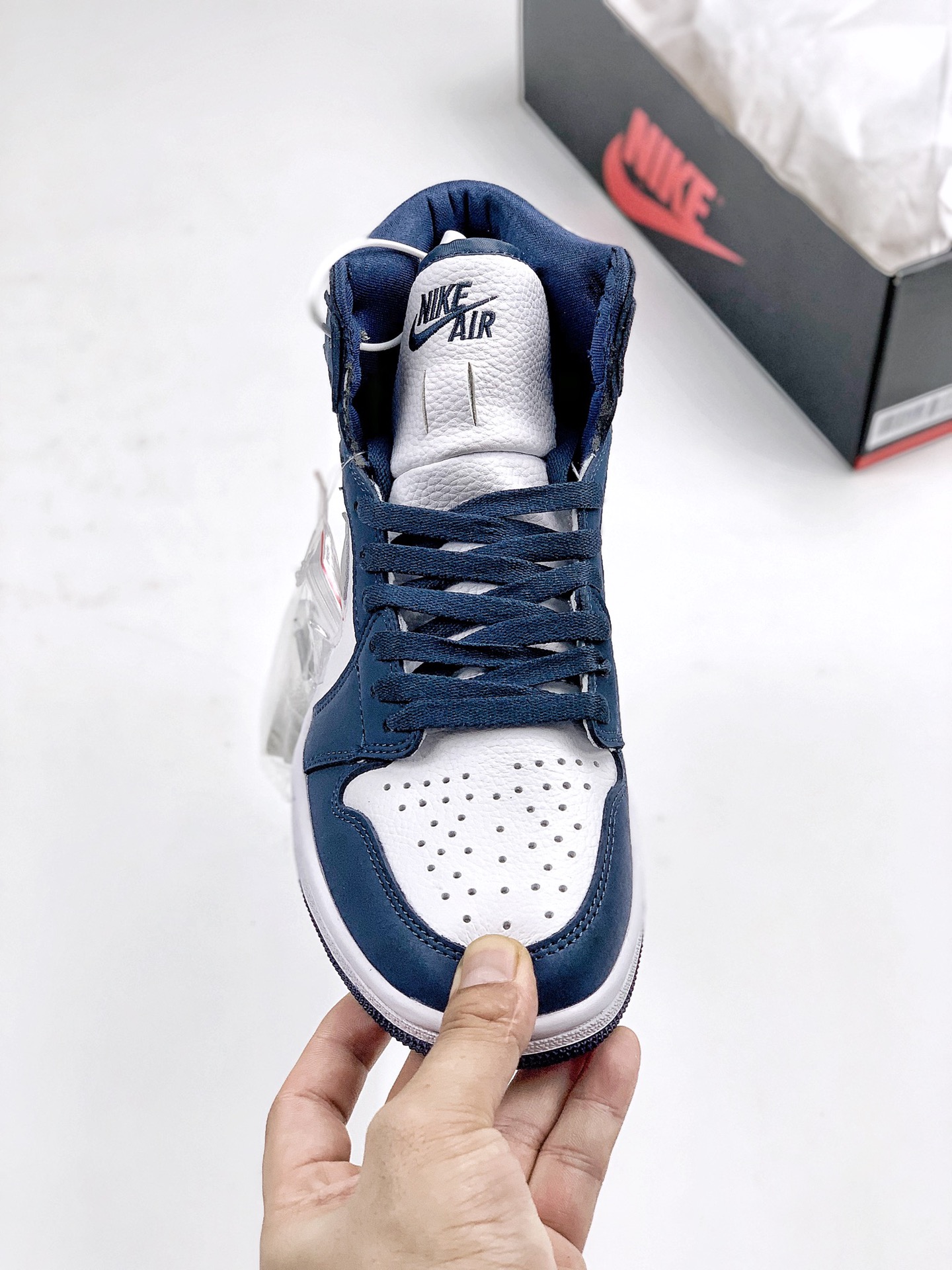 高清鉴赏✔<br>公司级 头层 Air Jordan 1 Retro Og“Japan”日本限定 海军蓝