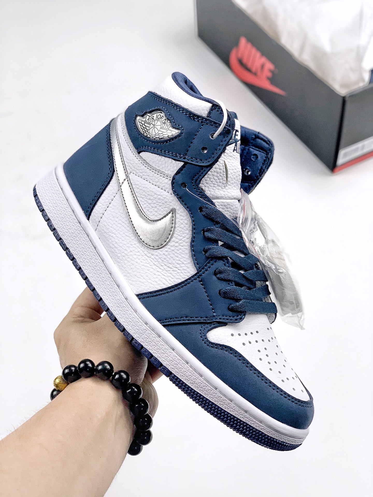 高清鉴赏✔<br>公司级 头层 Air Jordan 1 Retro Og“Japan”日本限定 海军蓝