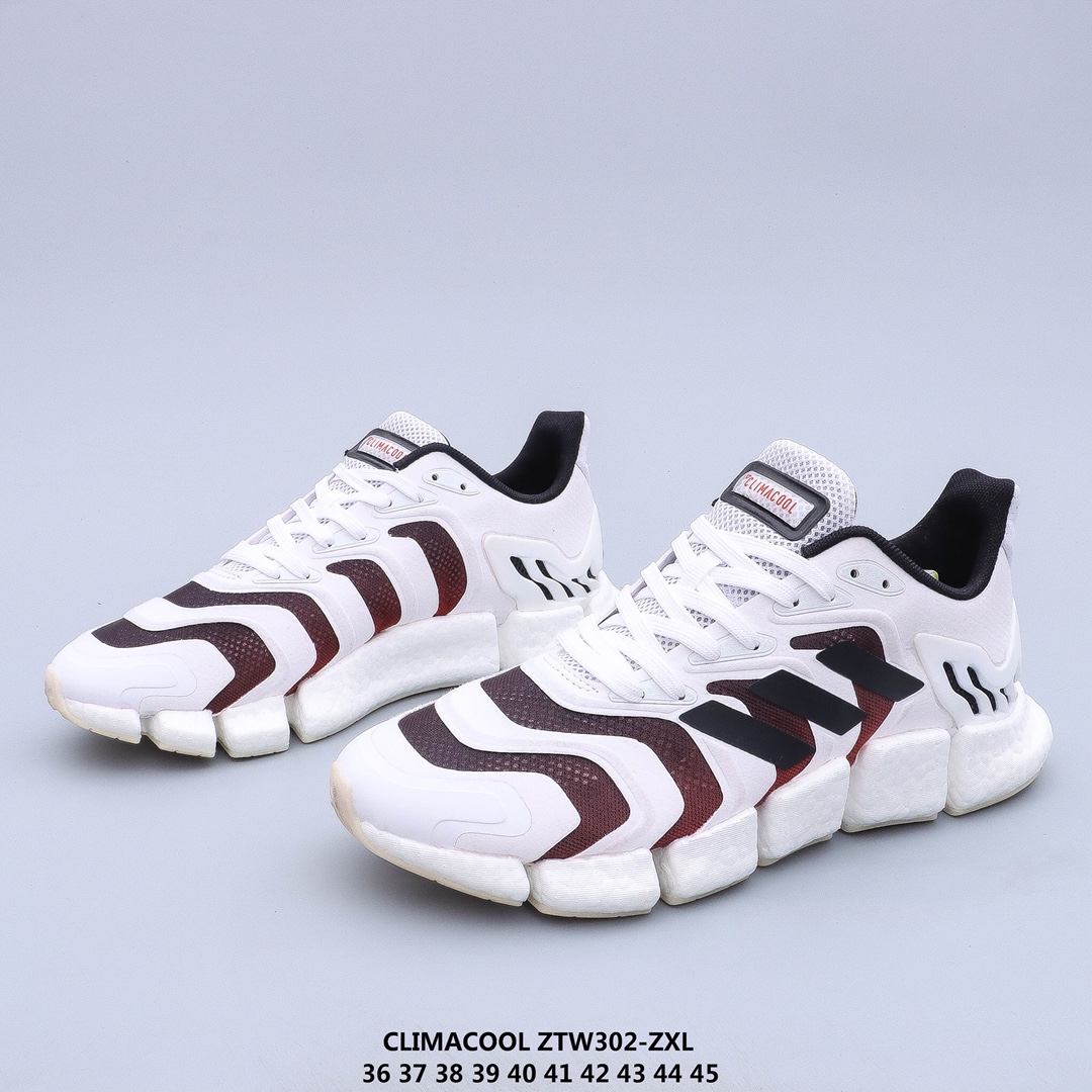 爆 Adidas Climacool Boost 2020 清风跑鞋 凭借全方位透气设计鞋面采用了网布+TPU支撑骨架设计