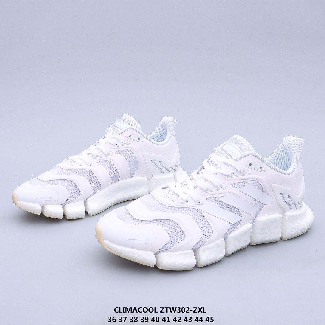 爆 Adidas Climacool Boost 2020 清风跑鞋 凭借全方位透气设计鞋面采用了网布+TPU支撑骨架设计