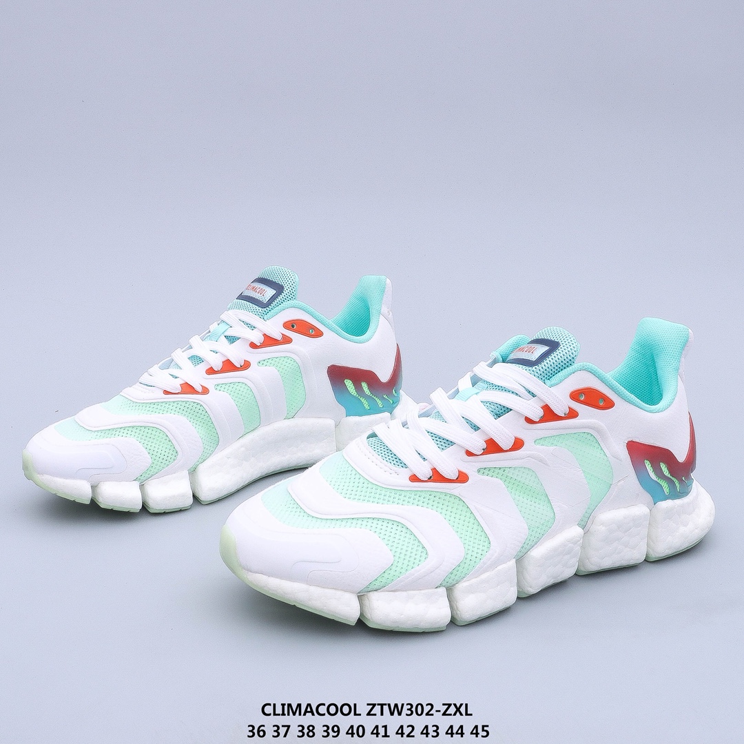 爆 Adidas Climacool Boost 2020 清风跑鞋 凭借全方位透气设计鞋面采用了网布+TPU支撑骨架设计