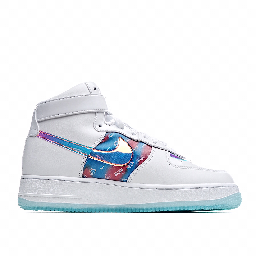 Nike Air Force 1 Hi LX "Good Game"电玩英雄联盟炫彩镭射女款 高帮空军一号
