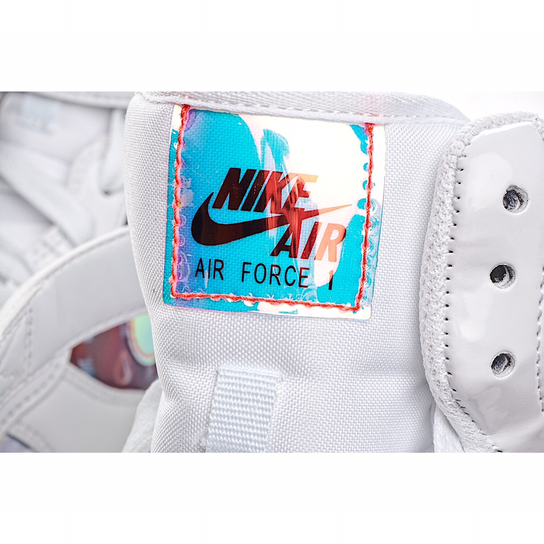 Nike Air Force 1 Hi LX "Good Game"电玩英雄联盟炫彩镭射女款 高帮空军一号