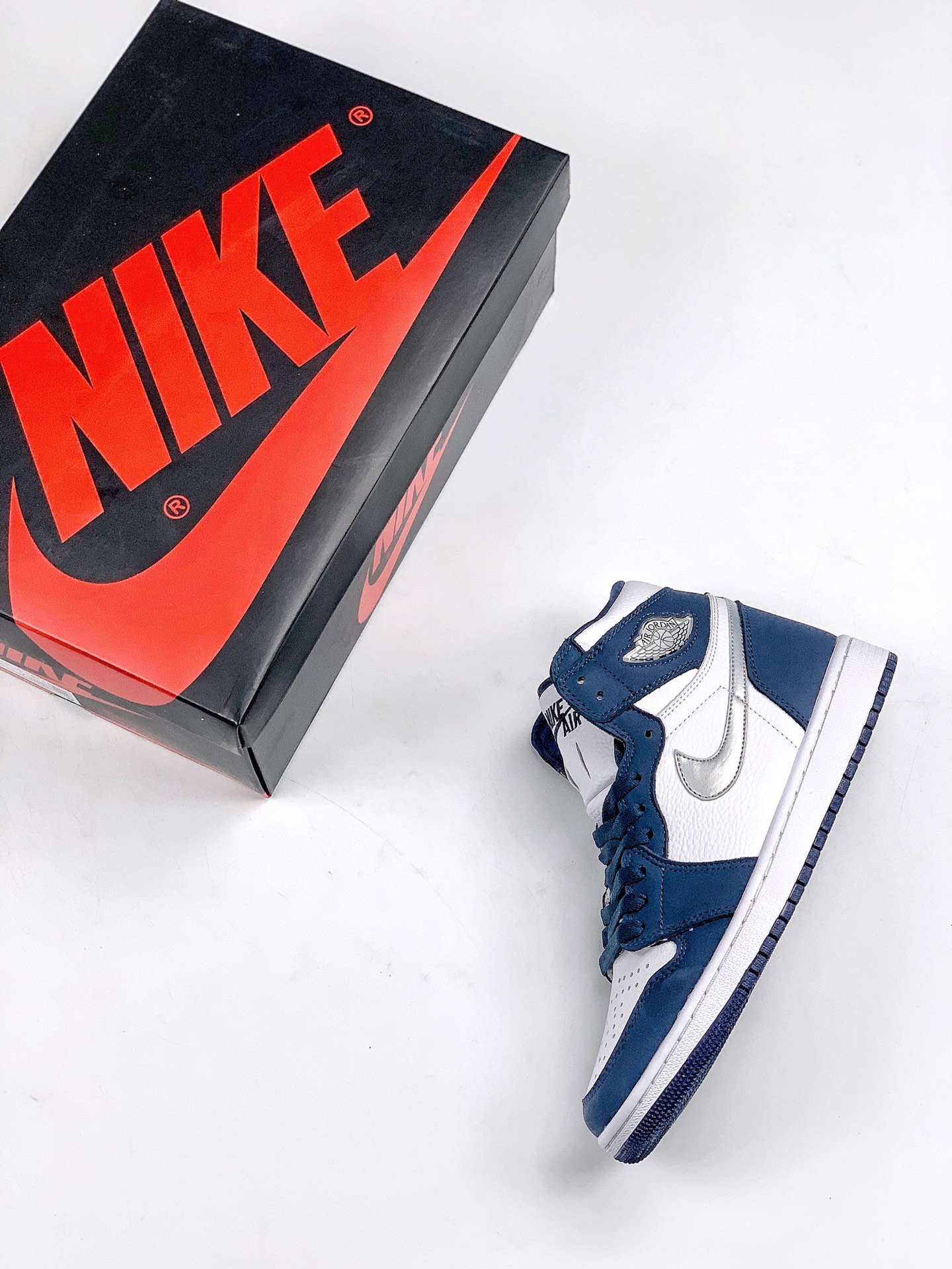 高清鉴赏✔<br>公司级 头层 Air Jordan 1 Retro Og“Japan”日本限定 海军蓝