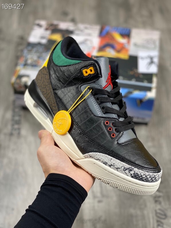 Air Jordan 3 SE Denim"动物园"AJ3 乔3 原厂数据 最新原厂底模 原厂纸板 进口"头层皮"荔枝纹，经典复刻 完美鞋型 正确大底色卡，飞人刺绣精细。