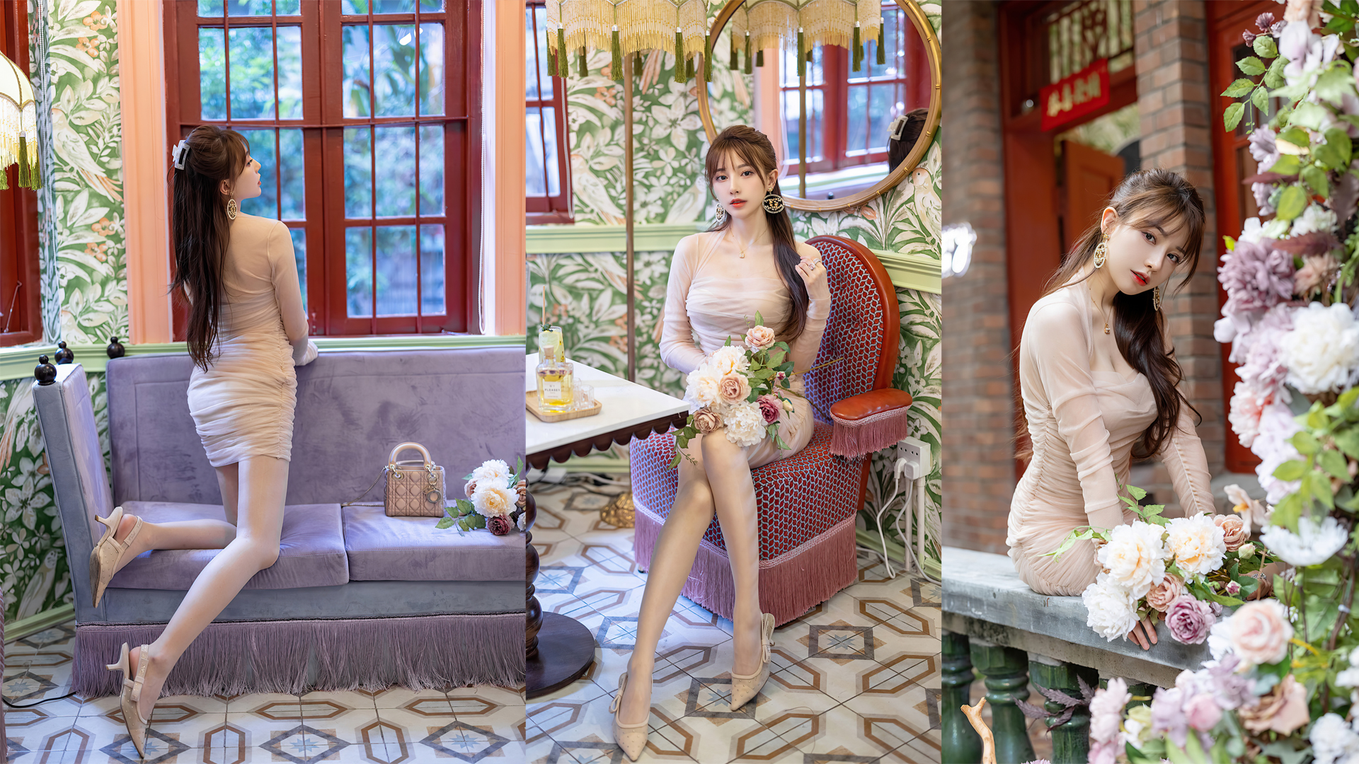 刘奕宁美女拼图壁纸(1920x1080)