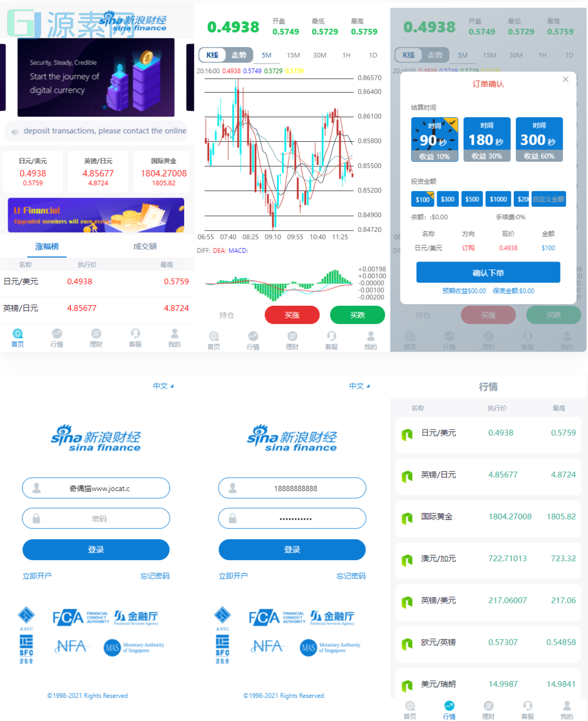 无错版K线全修复带余额宝会员等级源码下载