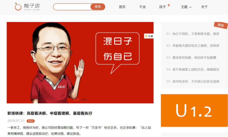 wordpress博客主题_柚子皮5.7破解无限制版