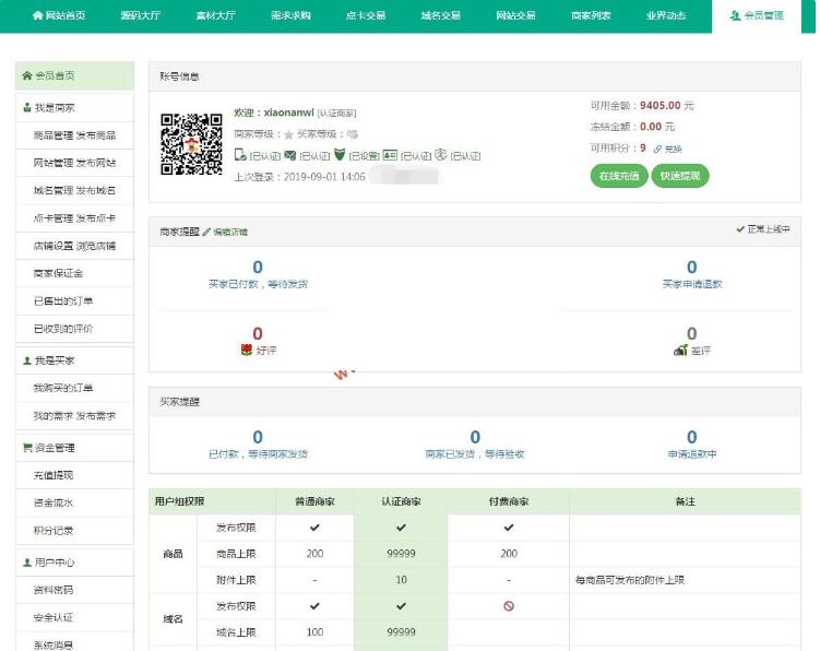最新仿163源码网整站打包-NZ源码交易平台虚拟交易系统