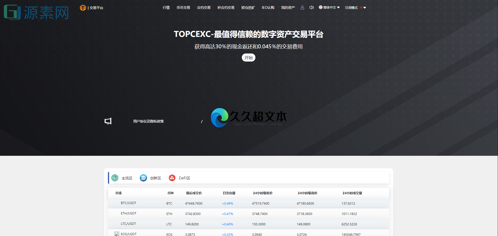 多语言交易所/12国语言/秒合约/申购/锁仓/K线完整/脚本最全/带教程/日夜模式