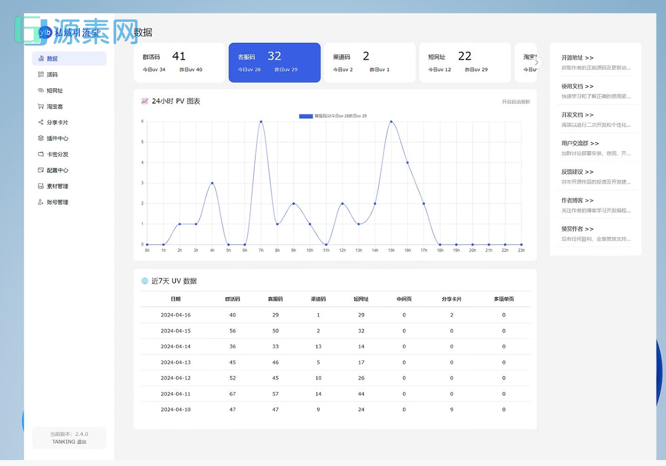 功能强大的私域引流宝PHP源码 活码+短链+分享卡片+多用户
