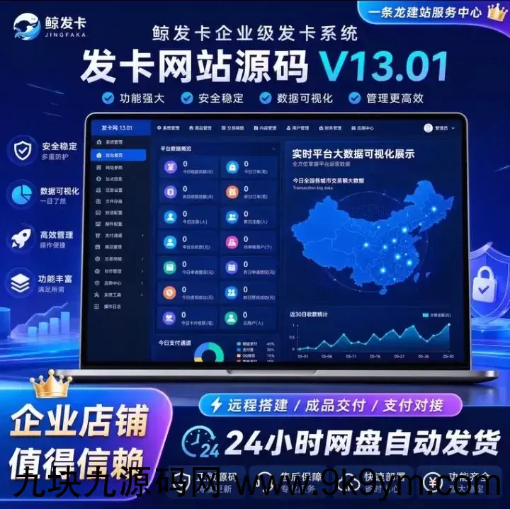 【免授权】鲸发卡v13.01版本[亲测无后门]