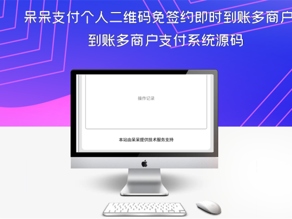 呆呆支付个人二维码免签约即时到账多商户支付系统源码