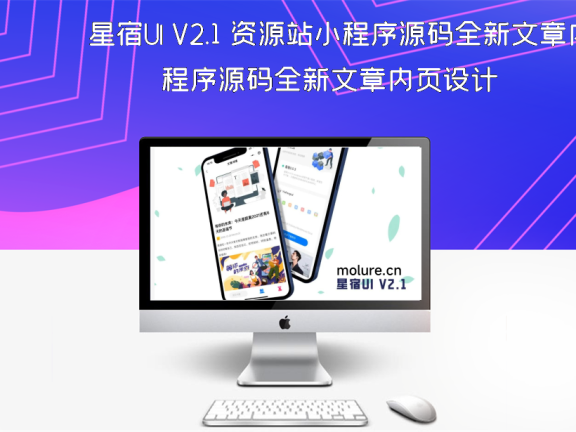 星宿UI V2.1 资源站小程序源码全新文章内页设计
