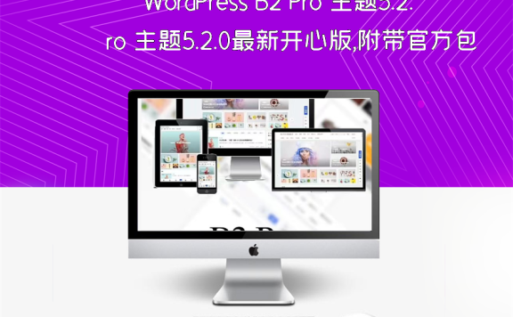 WordPress B2 Pro 主题5.2.0最新开心版,附带官方包体与授权文件